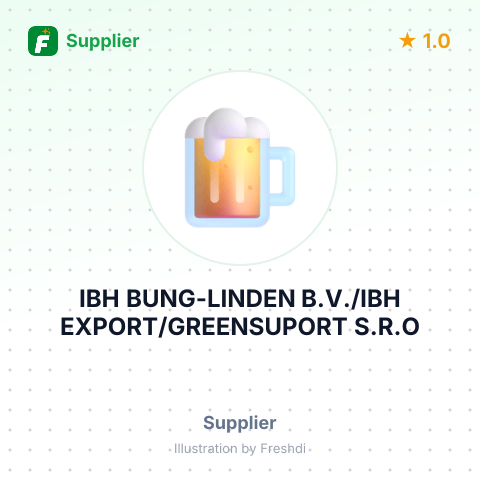 IBH BUNG-LINDEN B.V./IBH EXPORT/GREENSUPORT S.R.O – summary card, no photo uploaded yet