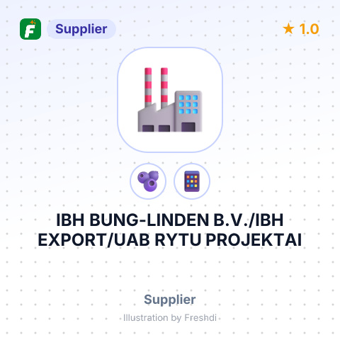 IBH BUNG-LINDEN B.V./IBH EXPORT/UAB RYTU PROJEKTAI – summary card, no photo uploaded yet