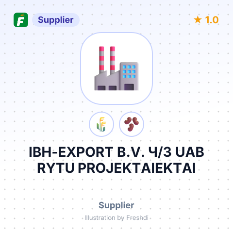 IBH-EXPORT B.V. Ч/З UAB RYTU PROJEKTAIEKTAI – summary card, no photo uploaded yet