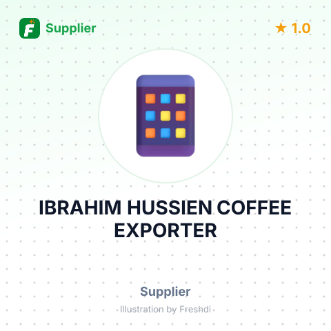 IBRAHIM HUSSIEN COFFEE EXPORTER – summary card, no photo uploaded yet