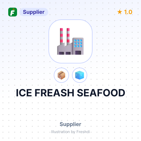ICE FREASH SEAFOOD – summary card, no photo uploaded yet