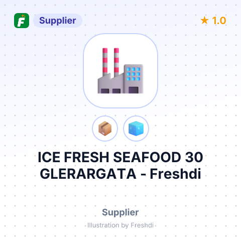 ICE FRESH SEAFOOD 30 GLERARGATA – summary card, no photo uploaded yet