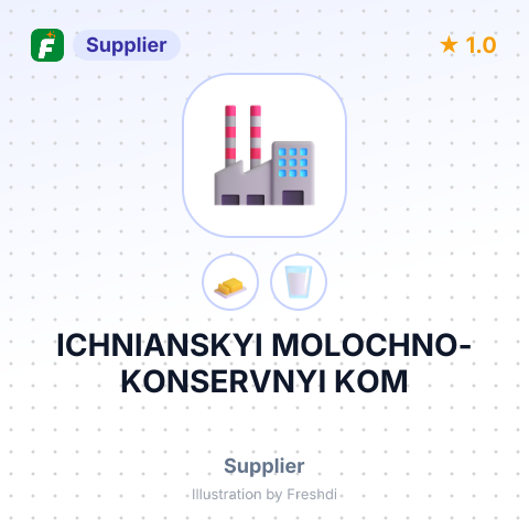 ICHNIANSKYI MOLOCHNO-KONSERVNYI KOM – summary card, no photo uploaded yet