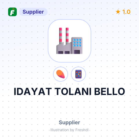 IDAYAT TOLANI BELLO – summary card, no photo uploaded yet