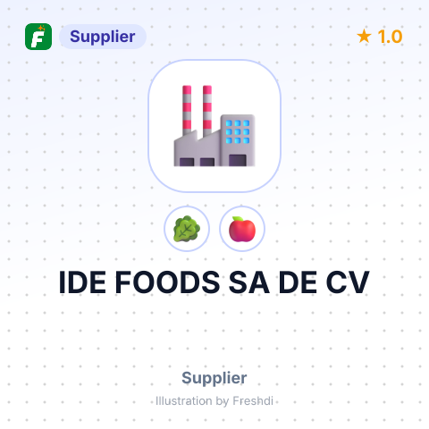 IDE FOODS SA DE CV – summary card, no photo uploaded yet