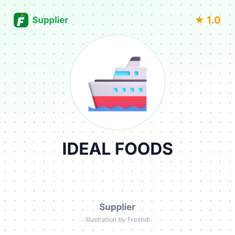 IDEAL FOODS – summary card, no photo uploaded yet