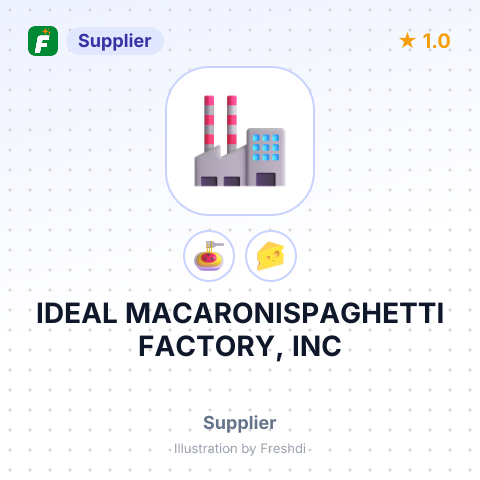IDEAL MACARONISPAGHETTI FACTORY, INC – summary card, no photo uploaded yet