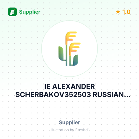 IE ALEXANDER SCHERBAKOV352503 RUSSIAN FEDERATION , KRASNODARRU – summary card, no photo uploaded yet