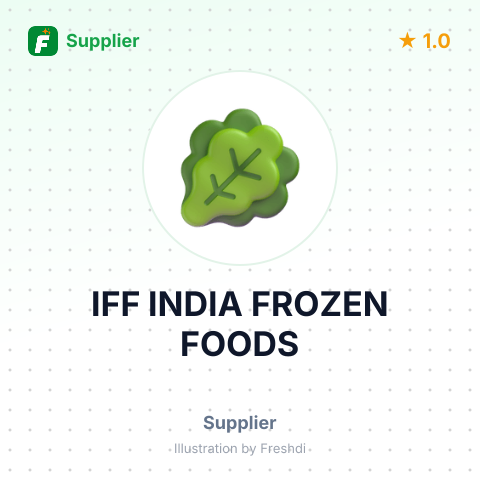 IFF INDIA FROZEN FOODS – summary card, no photo uploaded yet