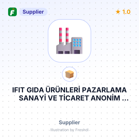 IFIT GIDA ÜRÜNLERİ PAZARLAMA SANAYİ VE TİCARET ANONİM ŞİRKETİ – summary card, no photo uploaded yet
