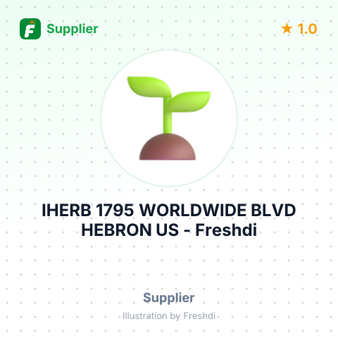 IHERB 1795 WORLDWIDE BLVD HEBRON US – summary card, no photo uploaded yet