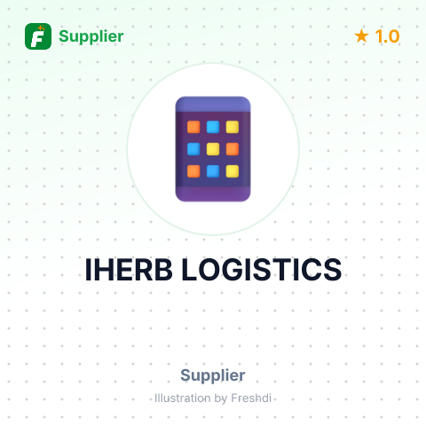 IHERB LOGISTICS – summary card, no photo uploaded yet