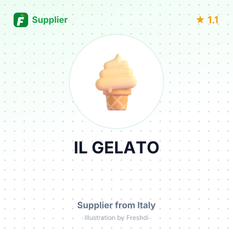 IL GELATO – summary card, no photo uploaded yet