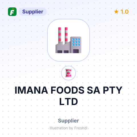 IMANA FOODS SA PTY LTD – summary card, no photo uploaded yet