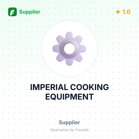 IMPERIAL COOKING EQUIPMENT – summary card, no photo uploaded yet