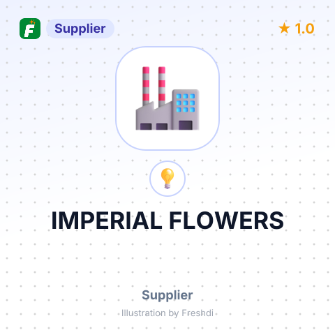 IMPERIAL FLOWERS – summary card, no photo uploaded yet