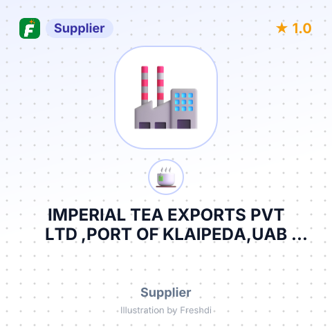 IMPERIAL TEA EXPORTS PVT LTD ,PORT OF KLAIPEDA,UAB ARDARIKAS – summary card, no photo uploaded yet