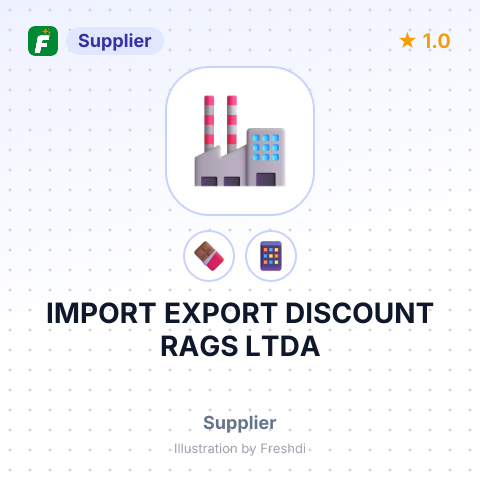 IMPORT EXPORT DISCOUNT RAGS LTDA – summary card, no photo uploaded yet