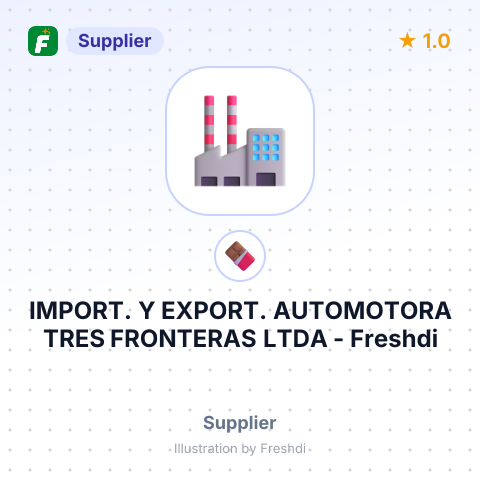 IMPORT. Y EXPORT. AUTOMOTORA TRES FRONTERAS LTDA – summary card, no photo uploaded yet