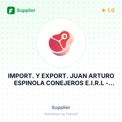 IMPORT. Y EXPORT. JUAN ARTURO ESPINOLA CONEJEROS E.I.R.L – summary card, no photo uploaded yet