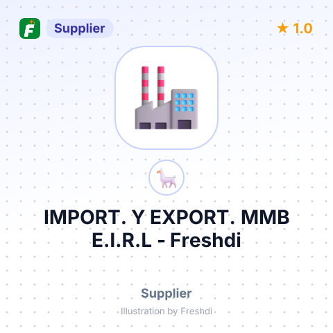 IMPORT. Y EXPORT. MMB E.I.R.L – summary card, no photo uploaded yet