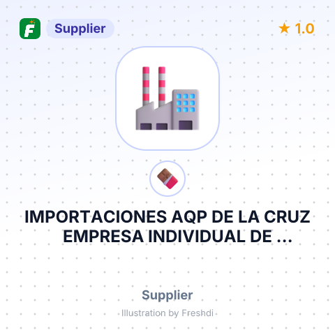 IMPORTACIONES AQP DE LA CRUZ EMPRESA INDIVIDUAL DE RESPONSAB – summary card, no photo uploaded yet