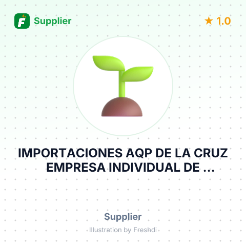 IMPORTACIONES AQP DE LA CRUZ EMPRESA INDIVIDUAL DE RESPONSABILIDAD LIMITADA – summary card, no photo uploaded yet