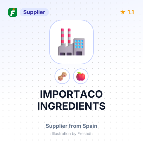 IMPORTACO INGREDIENTS – summary card, no photo uploaded yet
