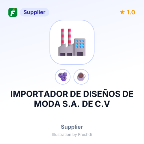 IMPORTADOR DE DISEÑOS DE MODA S.A. DE C.V – summary card, no photo uploaded yet