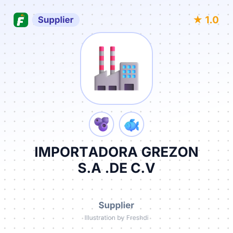 IMPORTADORA GREZON S.A .DE C.V – summary card, no photo uploaded yet