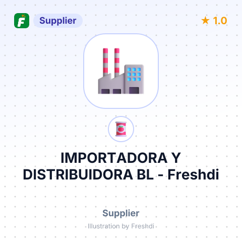IMPORTADORA Y DISTRIBUIDORA BL – summary card, no photo uploaded yet