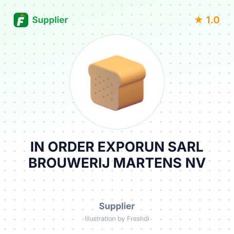 IN ORDER EXPORUN SARL BROUWERIJ MARTENS NV – summary card, no photo uploaded yet