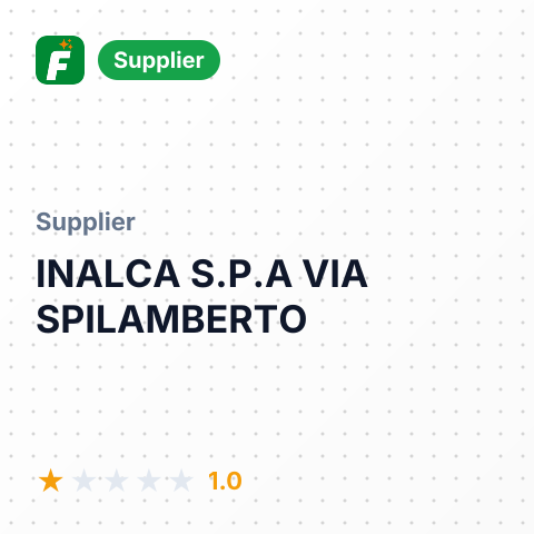 INALCA S.P.A VIA SPILAMBERTO – summary card, no photo uploaded yet