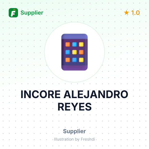 INCORE ALEJANDRO REYES – summary card, no photo uploaded yet