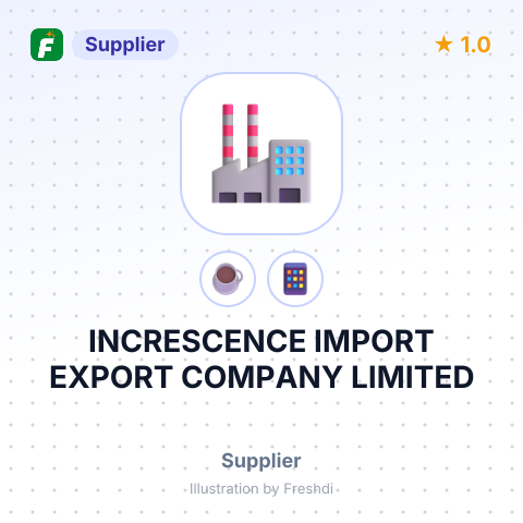 INCRESCENCE IMPORT EXPORT COMPANY LIMITED – summary card, no photo uploaded yet