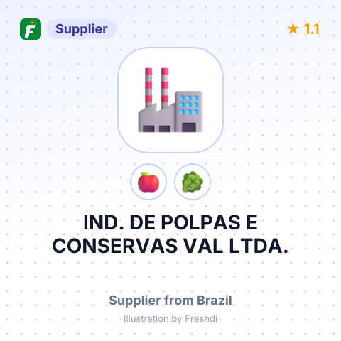 IND. DE POLPAS E CONSERVAS VAL LTDA. – summary card, no photo uploaded yet