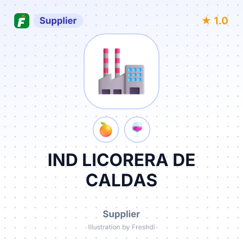 IND LICORERA DE CALDAS – summary card, no photo uploaded yet