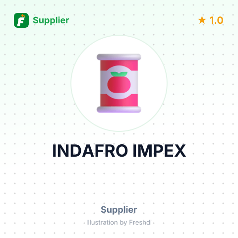 INDAFRO IMPEX – summary card, no photo uploaded yet