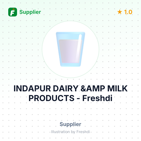 INDAPUR DAIRY &AMP MILK PRODUCTS – summary card, no photo uploaded yet