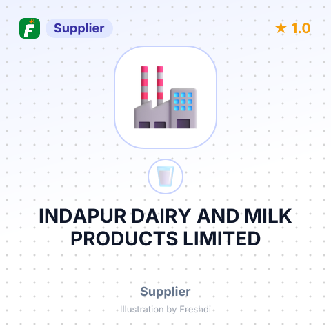 INDAPUR DAIRY AND MILK PRODUCTS LIMITED – summary card, no photo uploaded yet