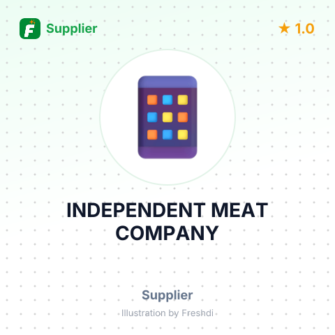 INDEPENDENT MEAT COMPANY – summary card, no photo uploaded yet