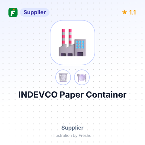 INDEVCO Paper Container – summary card, no photo uploaded yet