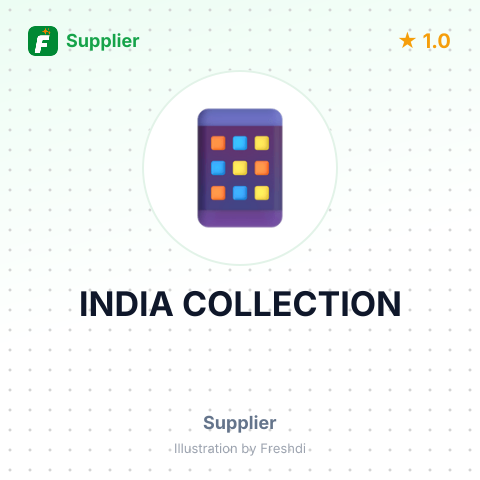INDIA COLLECTION – summary card, no photo uploaded yet