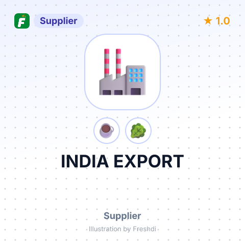 INDIA EXPORT – summary card, no photo uploaded yet