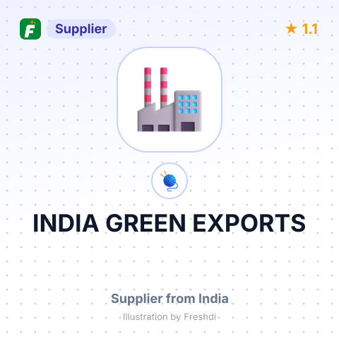 INDIA GREEN EXPORTS – summary card, no photo uploaded yet
