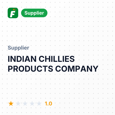INDIAN CHILLIES PRODUCTS COMPANY – summary card, no photo uploaded yet