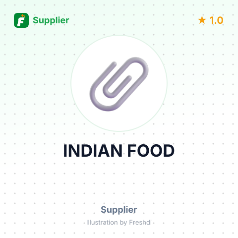 INDIAN FOOD – summary card, no photo uploaded yet