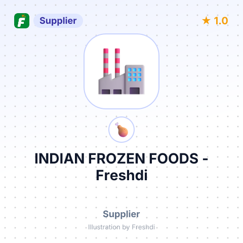 INDIAN FROZEN FOODS – summary card, no photo uploaded yet
