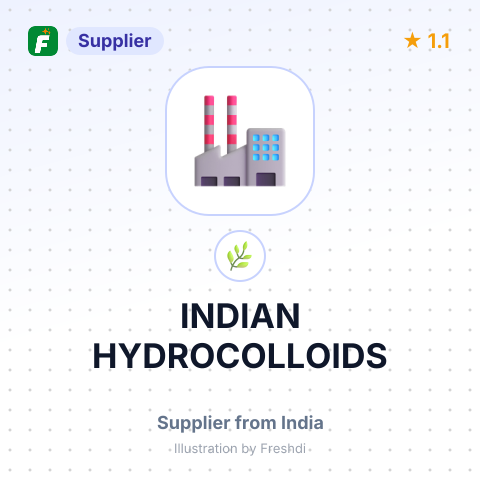 INDIAN HYDROCOLLOIDS – summary card, no photo uploaded yet