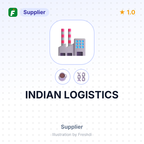 INDIAN LOGISTICS – summary card, no photo uploaded yet